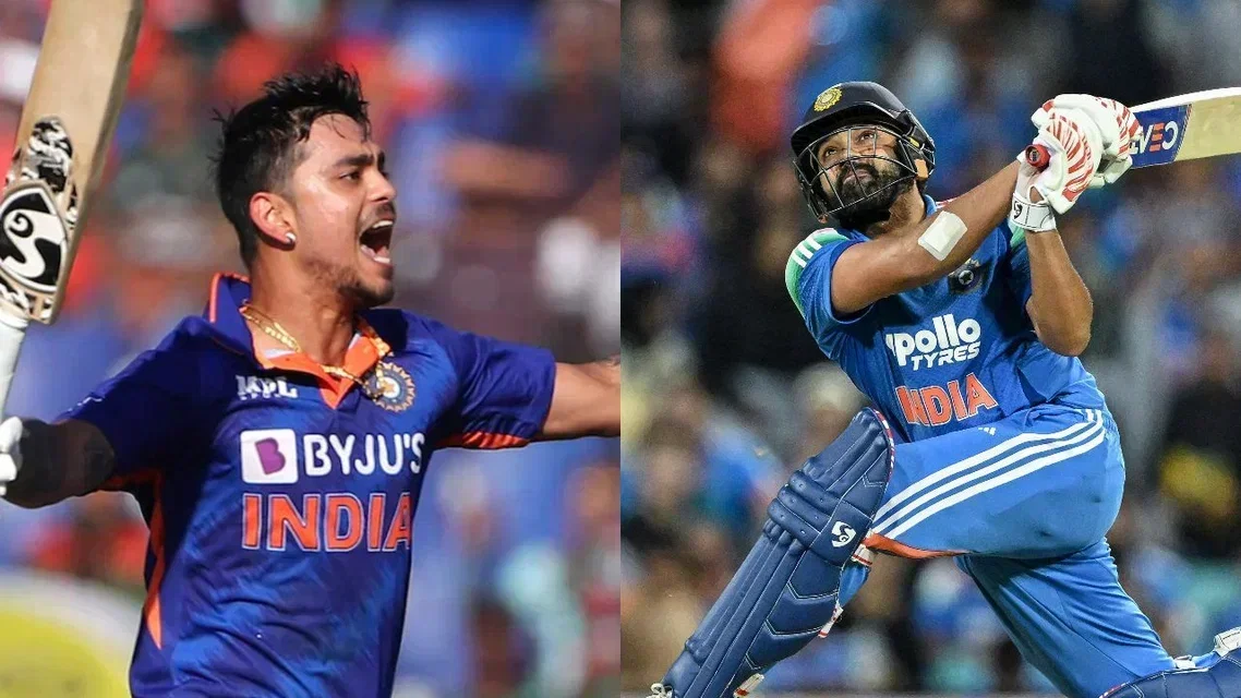 Ishan Kishan (L) and Rohit Sharma (R) (Source: X/AFP)&nbsp;