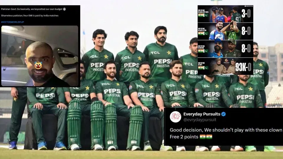 “Abhishek se darr ke bhaag gaye ”: Netizens react as Pakistan boycotts IND T20 WC 2026 match