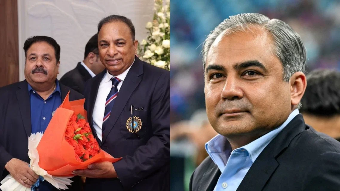 Rajeev Shukla Devajit Saikia Mohsin Naqvi for BCCI and PCB. Image Credits: X