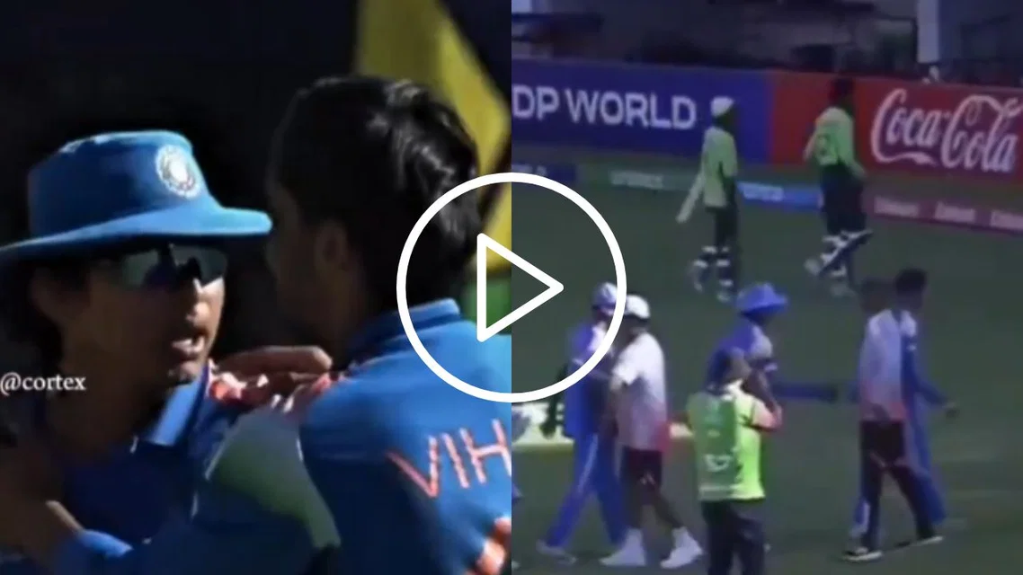 Suryavanshi charges at a player [Source: X]