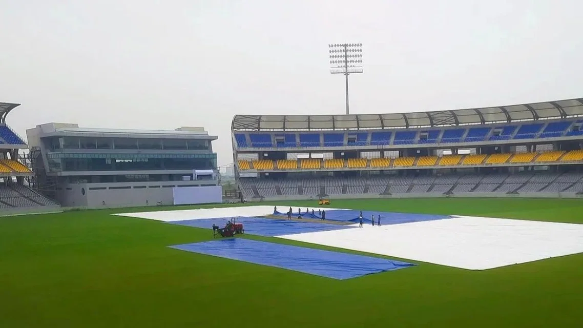 GG plays DC at Kotambi Stadium in Vadodara [Source: kaushiktweetz/X.com]