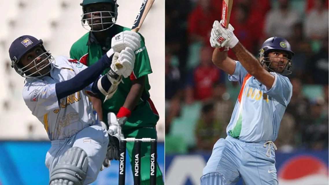 Mahela Jayawardene (L) and Yuvraj Singh (R) (Source: AFP)&nbsp;