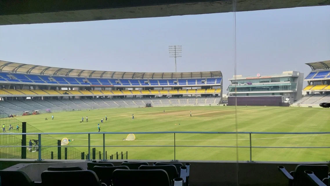 Kotambi Stadium will host RCB vs DC WPL final [Source: @DhruvaPrasad9/X]