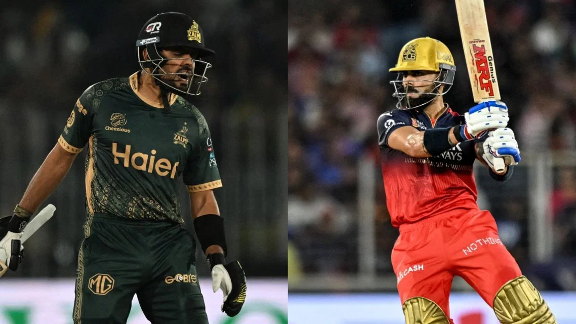 Babar Azam and Virat Kohli - (Source: AFP)