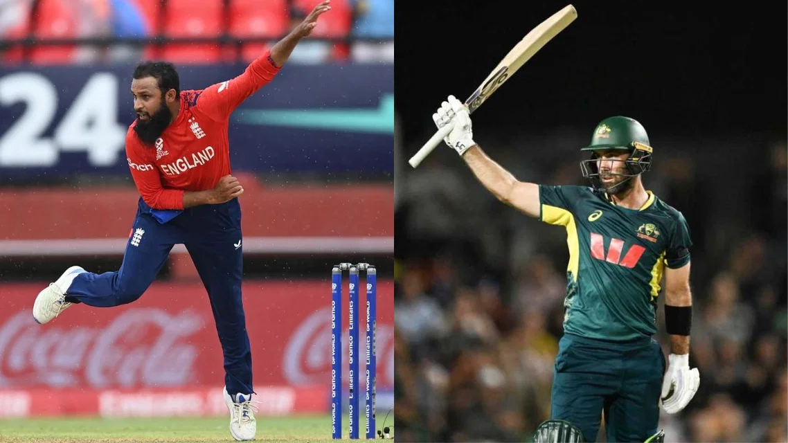 Adil Rashid and Glenn Maxwell could retire before next T20 World Cup [Source: CricUniverse7, CricCrazyJohns/X.com]