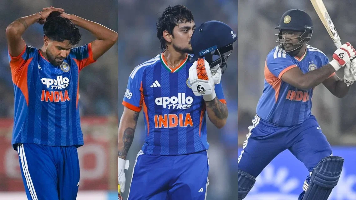 Harshit Rana Ishan Kishan and Sanju Samson [Image Credits: X]