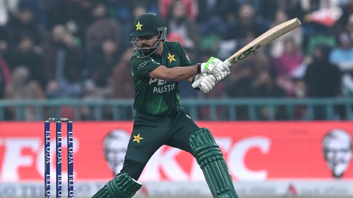 &nbsp;Babar Azam in action [Source: AFP]