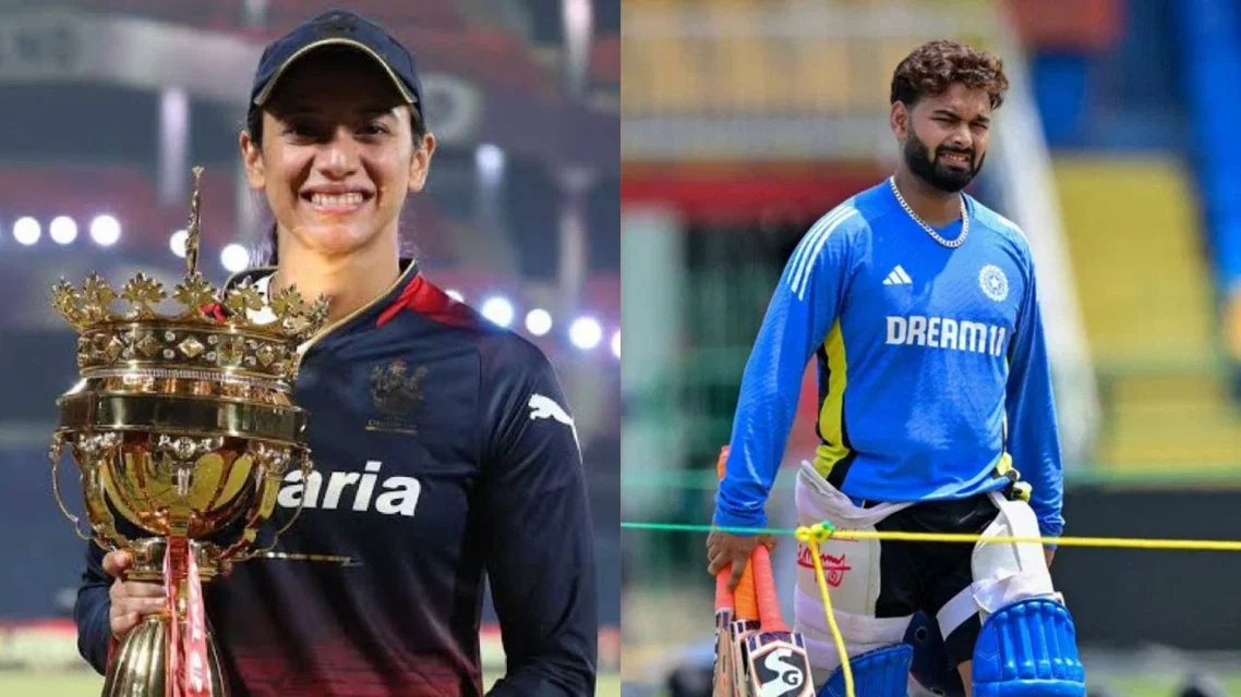 RCB Women and Rishabh Pant [Source: @mufaddal_vohra/x, AFP]