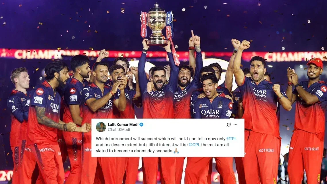 Lalit Modi's big call on franchise cricket (Source: @RcbianOfficial/x.com)