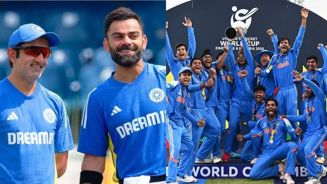 Virat Kohli and Gautam Gambhir [Source: @SpotOnEntertai1, @BCCI/x]