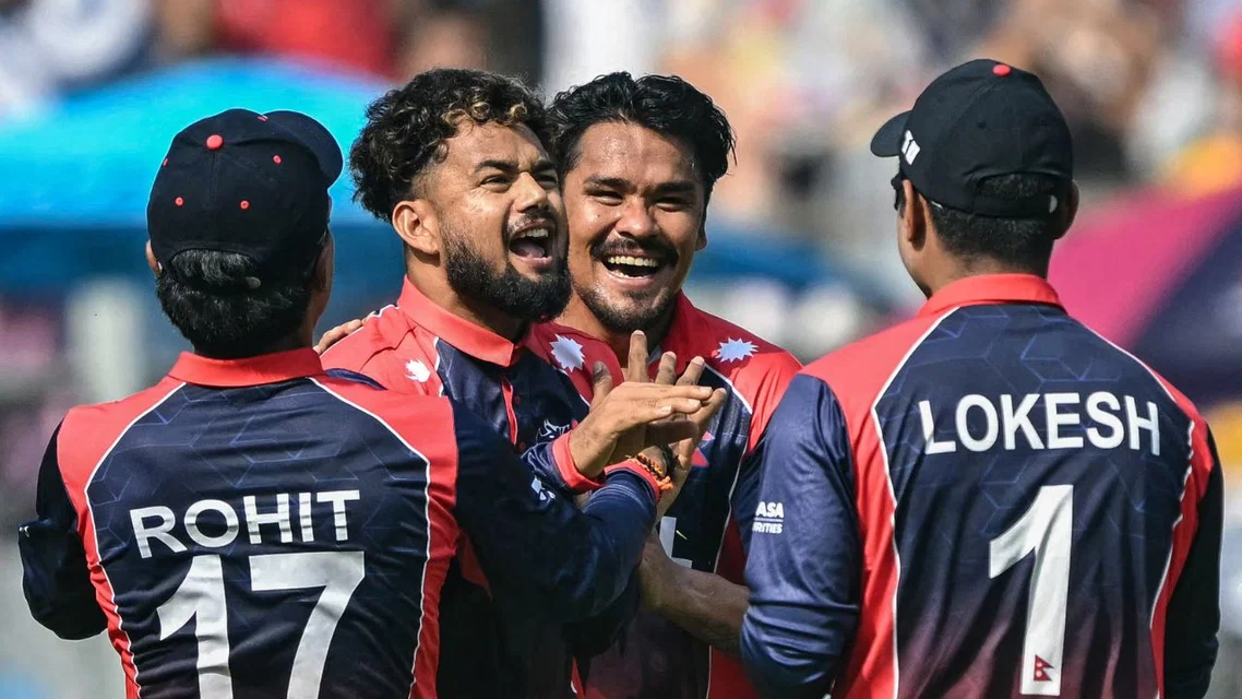 Sher Malla stars for Nepal to script record [Source: AFP Photos]