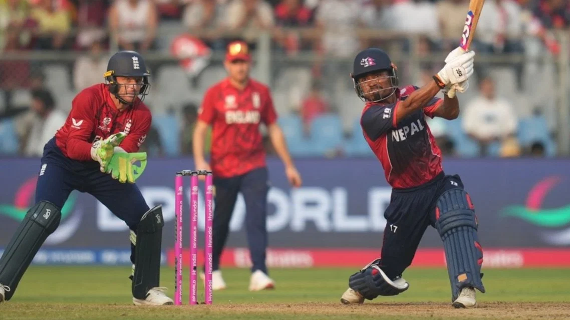 Nepal-England T20 World Cup 2026 clash end in thriller [Source: @S_News19/X.com]
