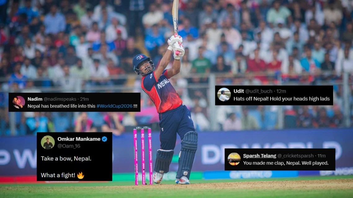 Nepal lost to England by 4 runs [Source: kapildevtamkr/X.com]
