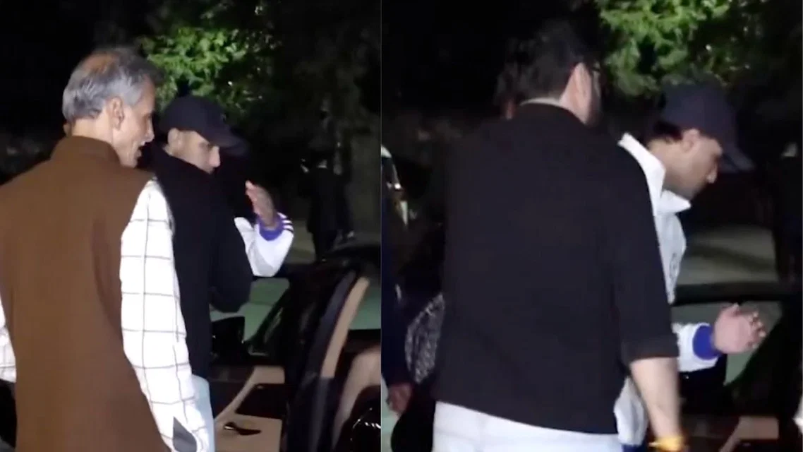 Abhishek Sharma leaves team dinner early [Source: X]
