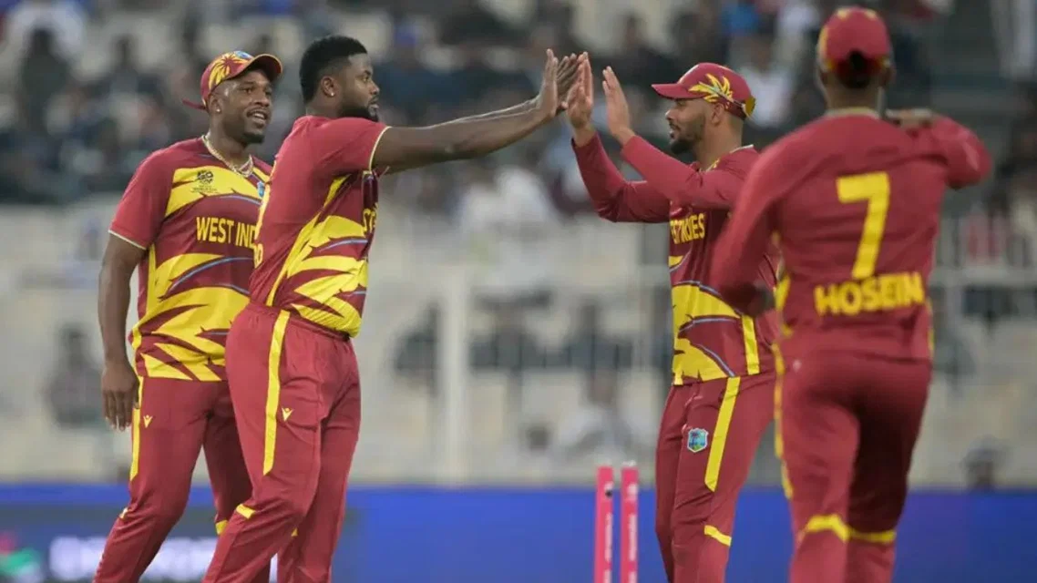 WI Playing XI vs England. [Source - @icc/x]