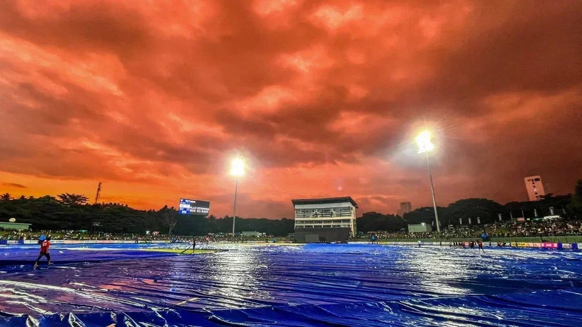 Sri Lanka vs Oman Pitch, Weather Report [Source: @mufaddal_vohra/X.com]