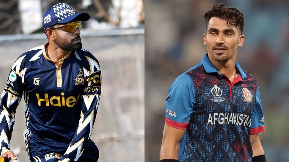 Babar Azam Rahmanullah Gurbaz for Peshawar Zalmi. Image Credits: X