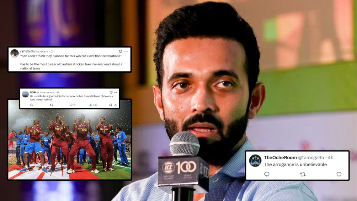 Ajinkya Rahane trolled for comment [Source: X]