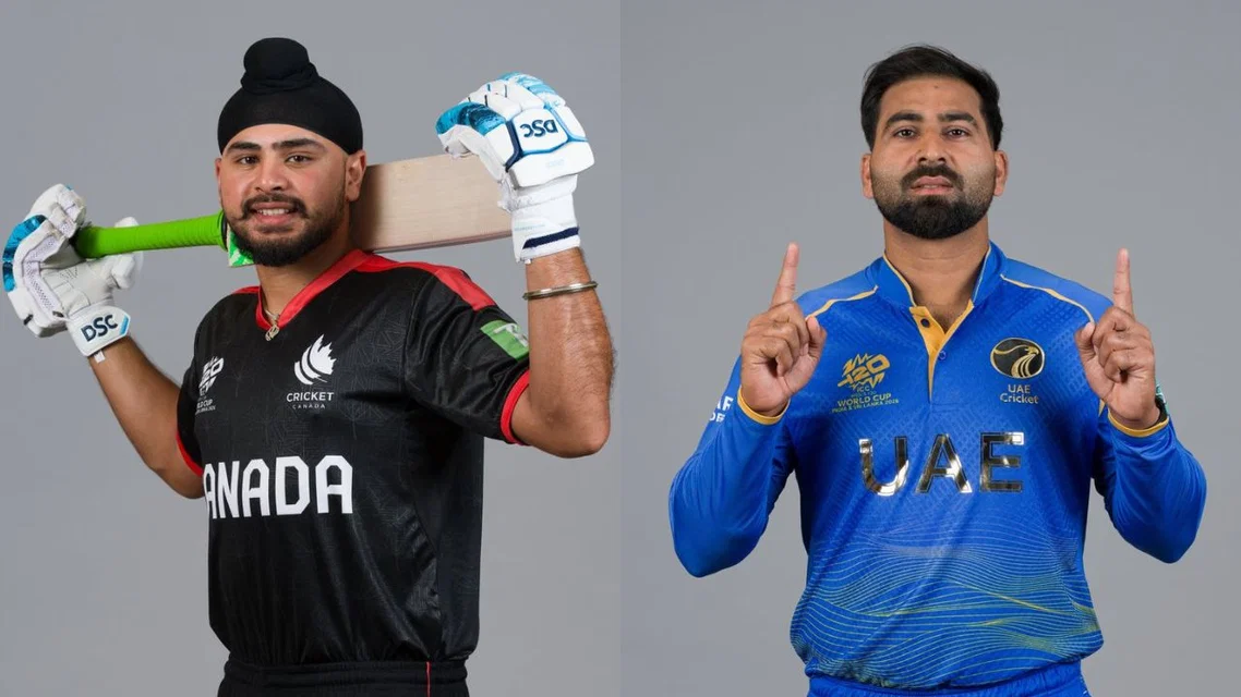 CAN vs UAE Head to Head Records. [Source - @icc/x.com]