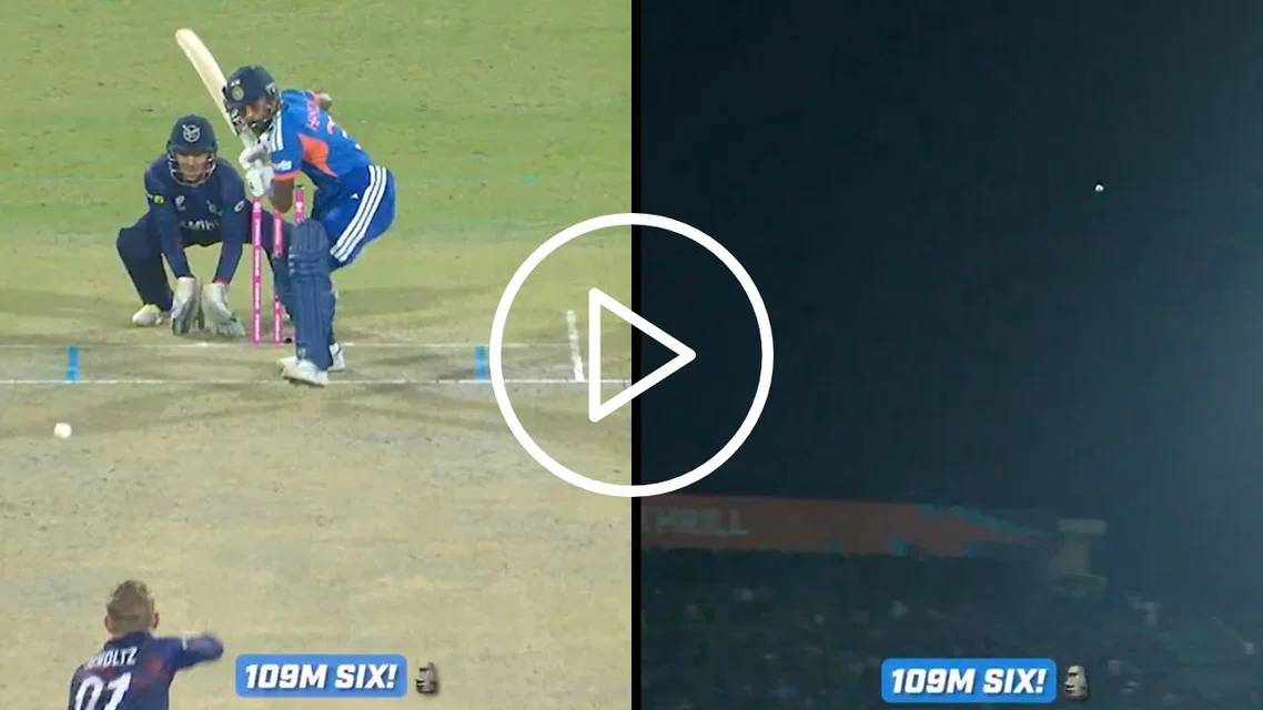 Hardik Pandya six - (Source: X.com)