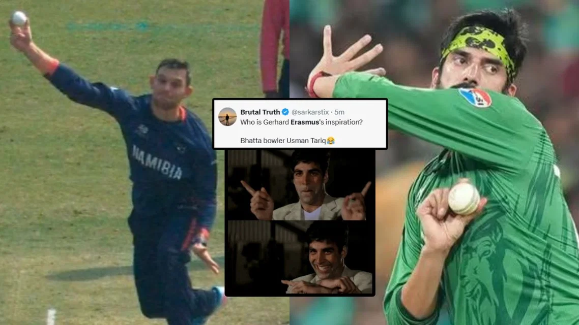 Gerhard Erasmus and Usman Tariq in frame [Source: X]