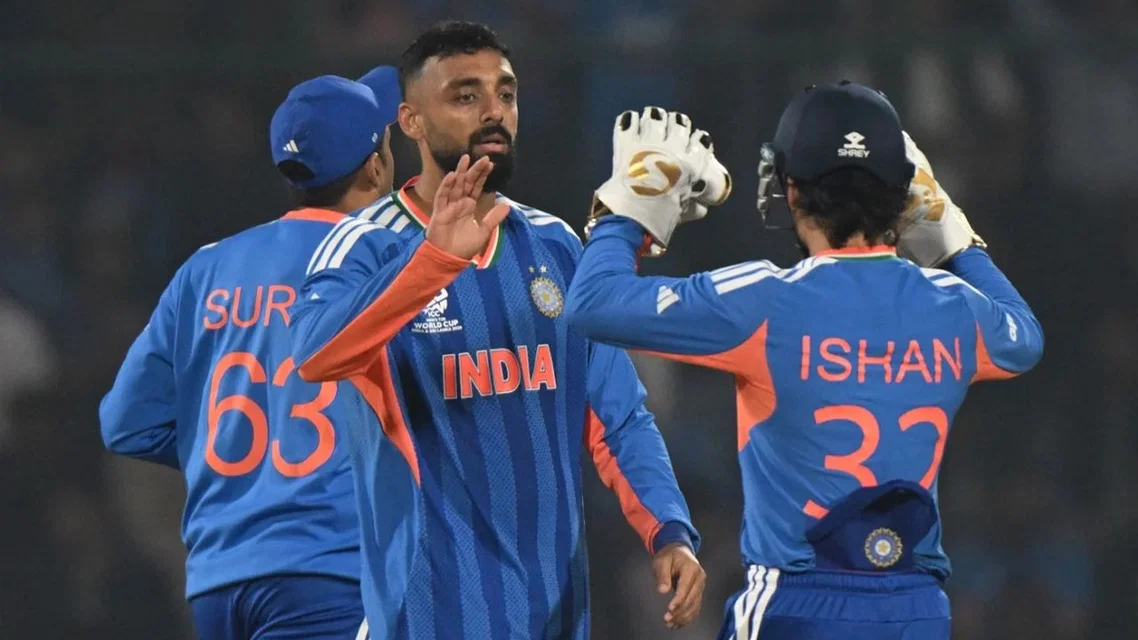 India beat Namibia in Match 18. [Source - AFP Photos]