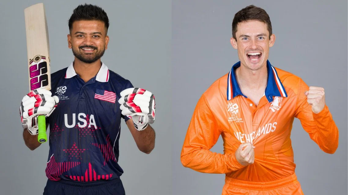 USA vs NED Head to Head Records. [Source - @icc/x.com]