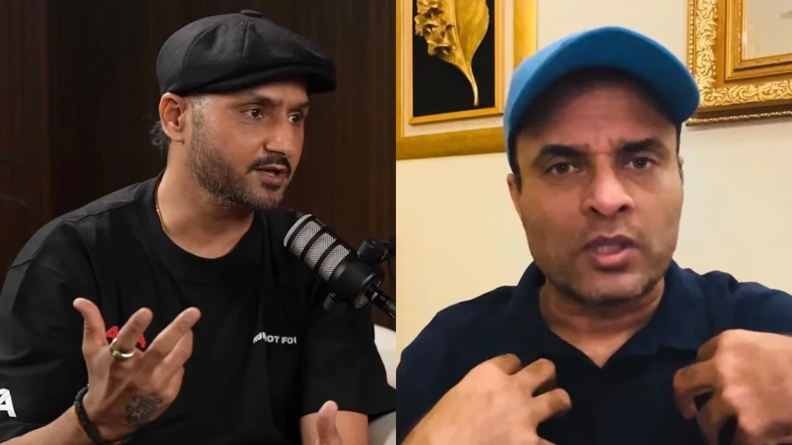 Tanvir Ahmed slams Harbhajan Singh (Source: @Shanu_3010/x.com, @Ik80818114/x.com)
