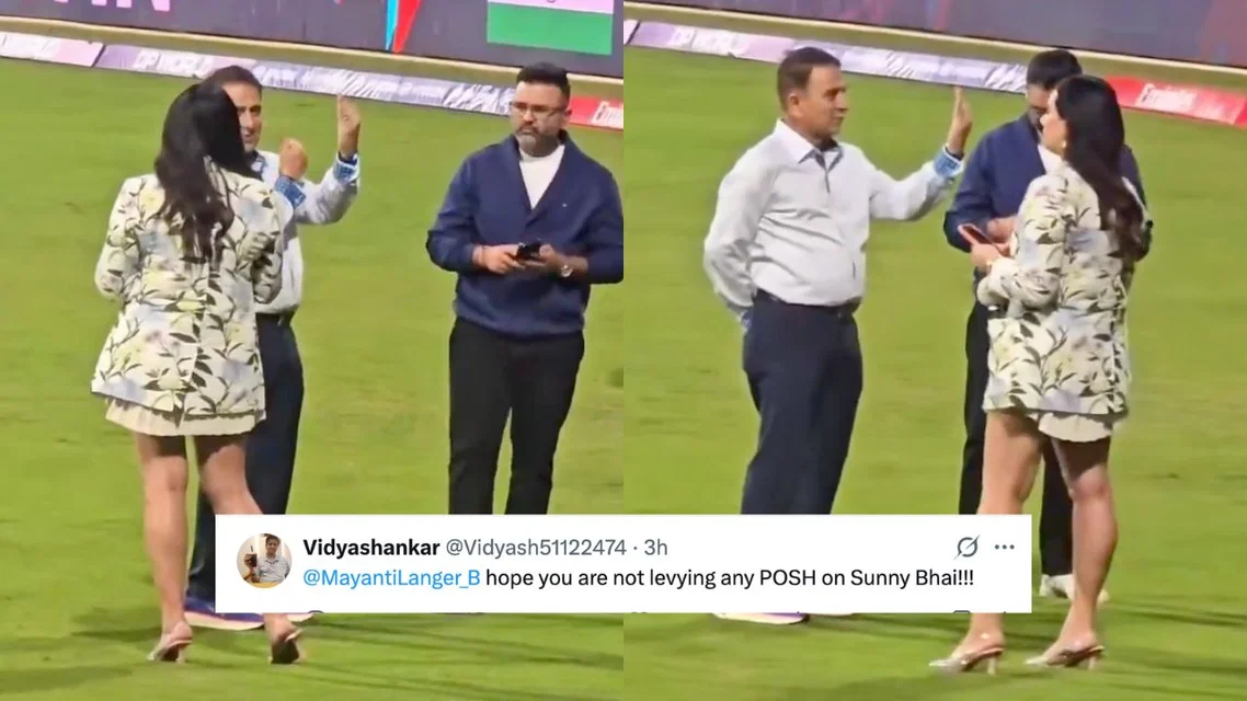 Sunil Gavaskar mocked on social media [Source: @rushiii_12/X.com]