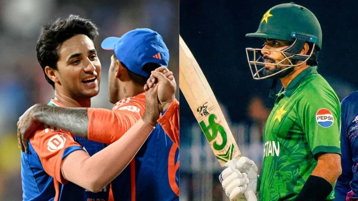 Abhishek Sharma and Babar Azam [Source: AFP, @wordsbyher_/x]