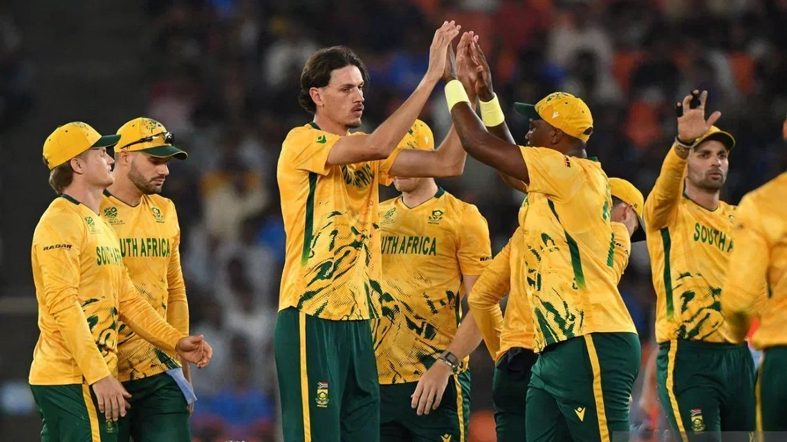 South Africa beat New Zealand in Match 24. [Source - AFP Photos]