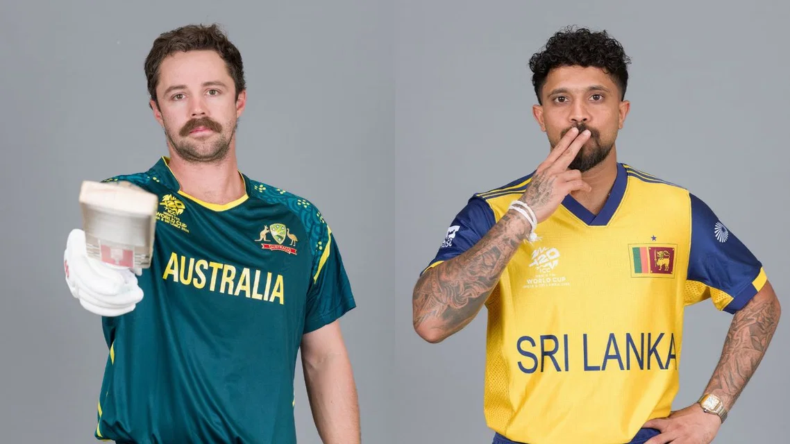 AUS vs SL Head to Head. [Source - @icc/x.com]