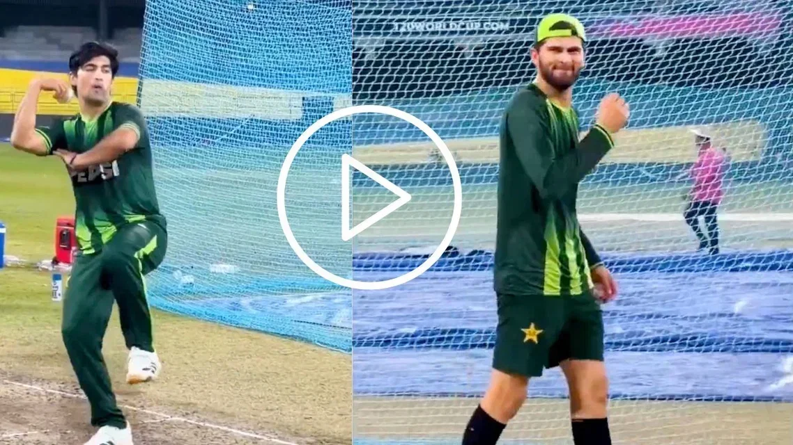 Shaheen, Naseem mock India [Source: X]
