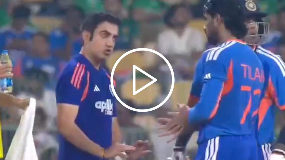 Gautam Gambhir gets furious on Tilak Varma [Source: X]
