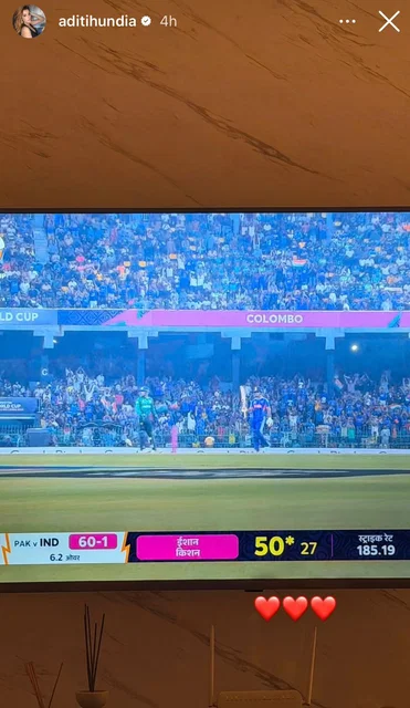 Aditi Hundia's Instagram Story