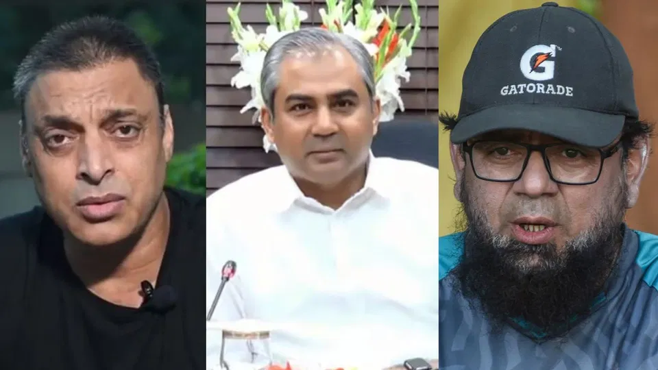 शोएब अख्तर और सकलैन मुश्ताक ने मोहसिन नकवी की आलोचना की [स्रोत: X]