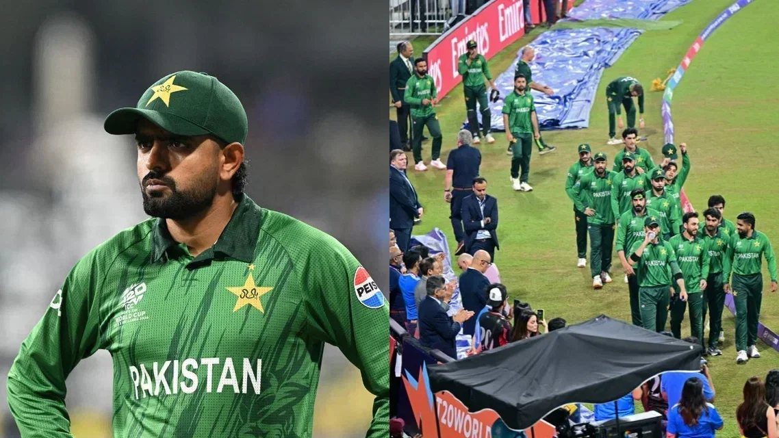 Babar Azam with Pakistan Cricket Team. Image Credits: X