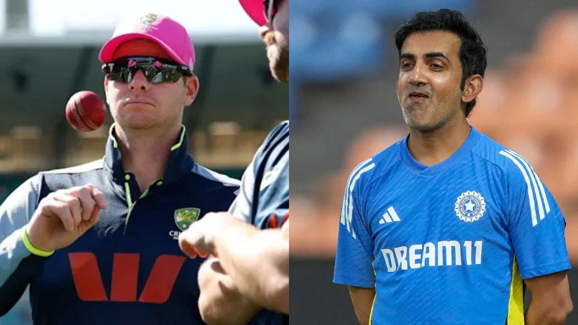 Steve Smith and Gautam Gambhir [Source: X]