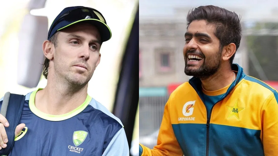 Mitchell Marsh and Babar Azam [Source: X]