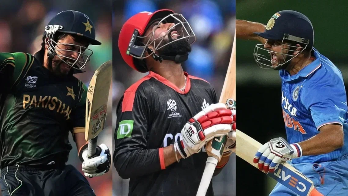 Ahmed Shehzad Yuvraj Samra and Suresh Raina in frame [Source: X]