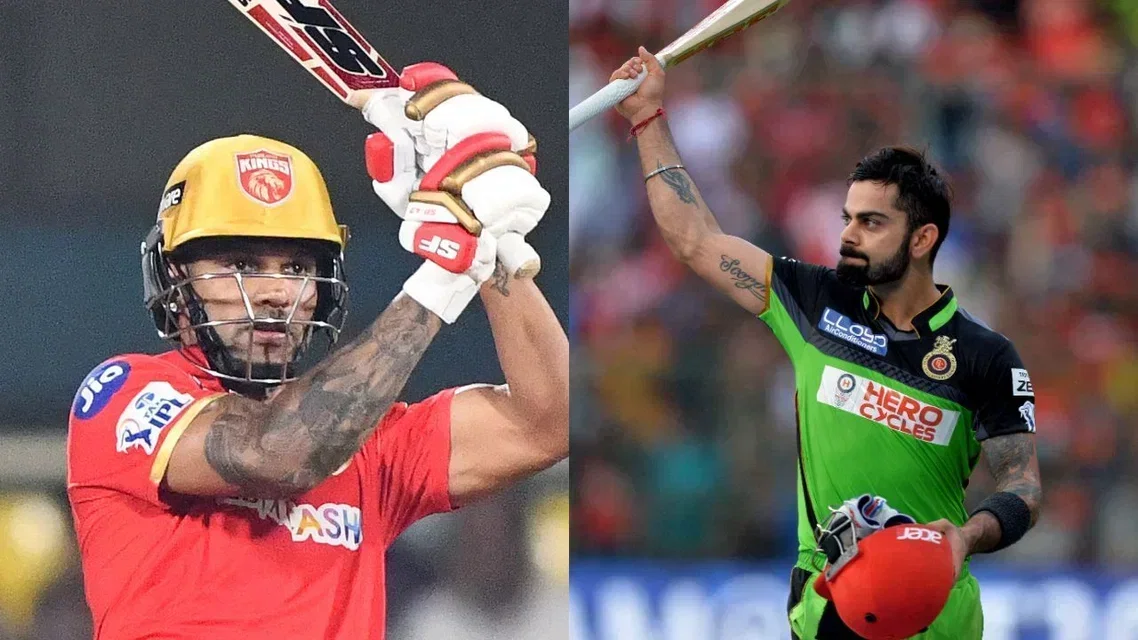 Shikhar Dhawan (L) and Virat Kohli (R) (Source: AFP)