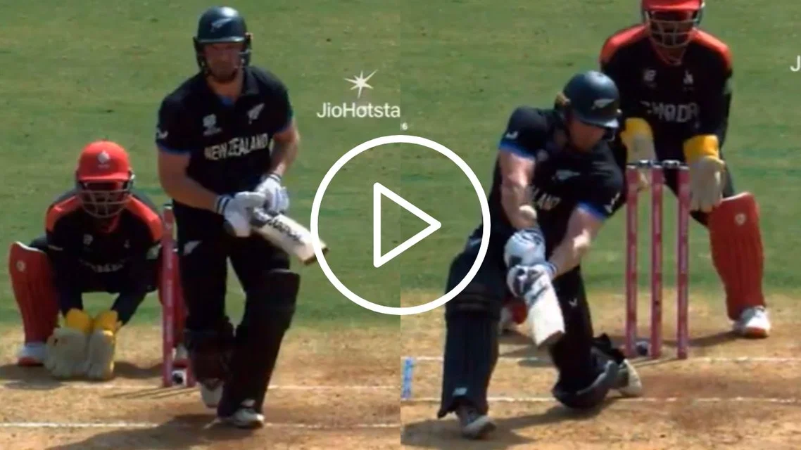 Glenn Phillips attempts a switch hit [Source: X]