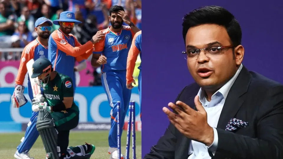 भारत और पाकिस्तान के बीच मैच के दौरान जय शाह [स्रोत: X]