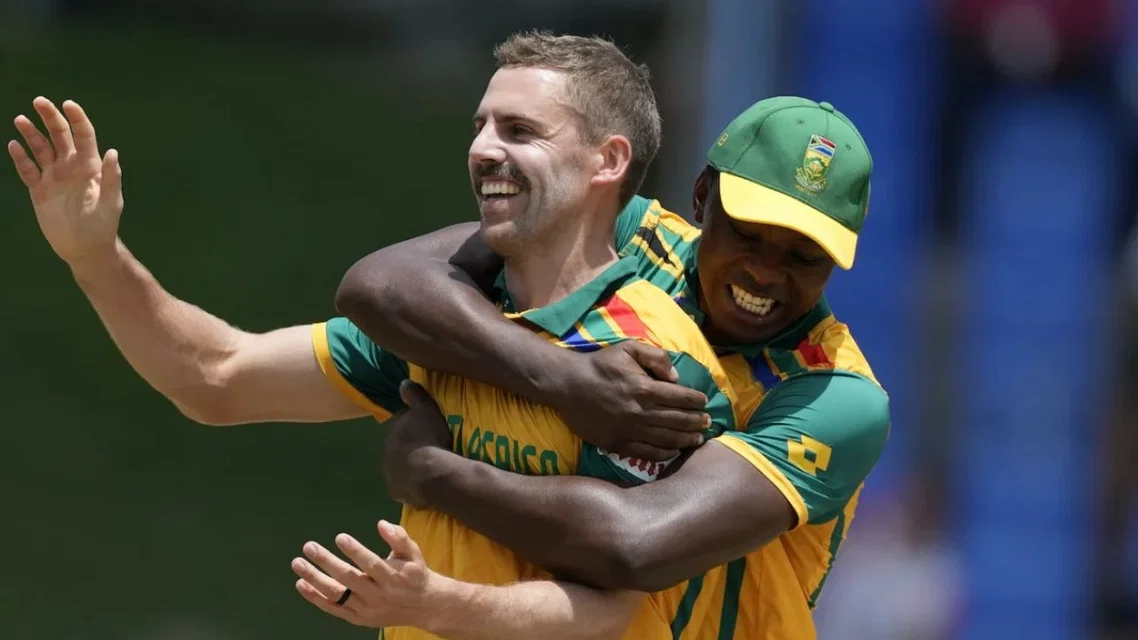 Anrich Nortje and Kagiso Rabada together [Source: X]