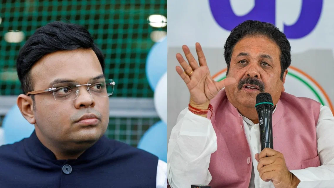 Jay Shah for ICC Rajeev Shukla for BCCI. Image Credits: X