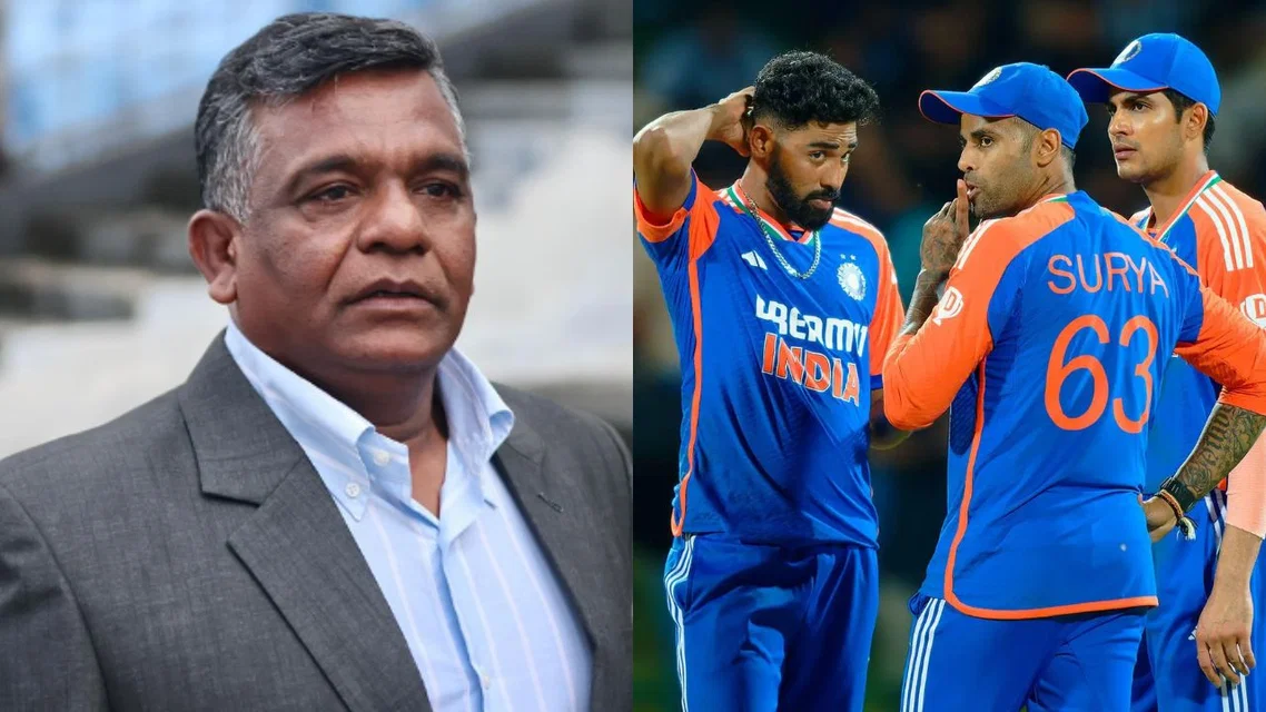 Aminul Islam Bulbul and the Indian cricket team [Source: X]