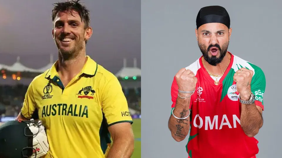 ऑस्ट्रेलिया बनाम ओमान (Source: @mufaddal_vohra/x.com, @ICC/x.com)