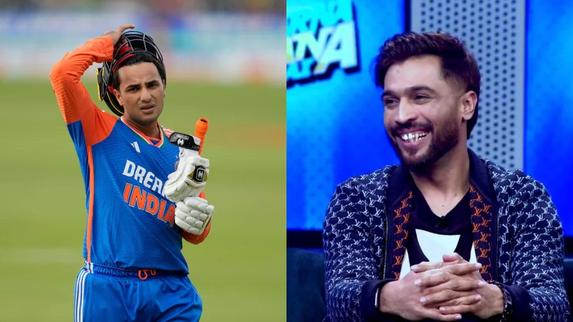 Abhishek Sharma Mohammad Amir. Image Credits: X