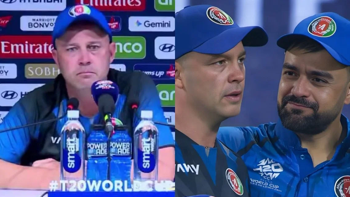 Jonathan Trott Rashid Khan for Afghanistan. Image Credits: X