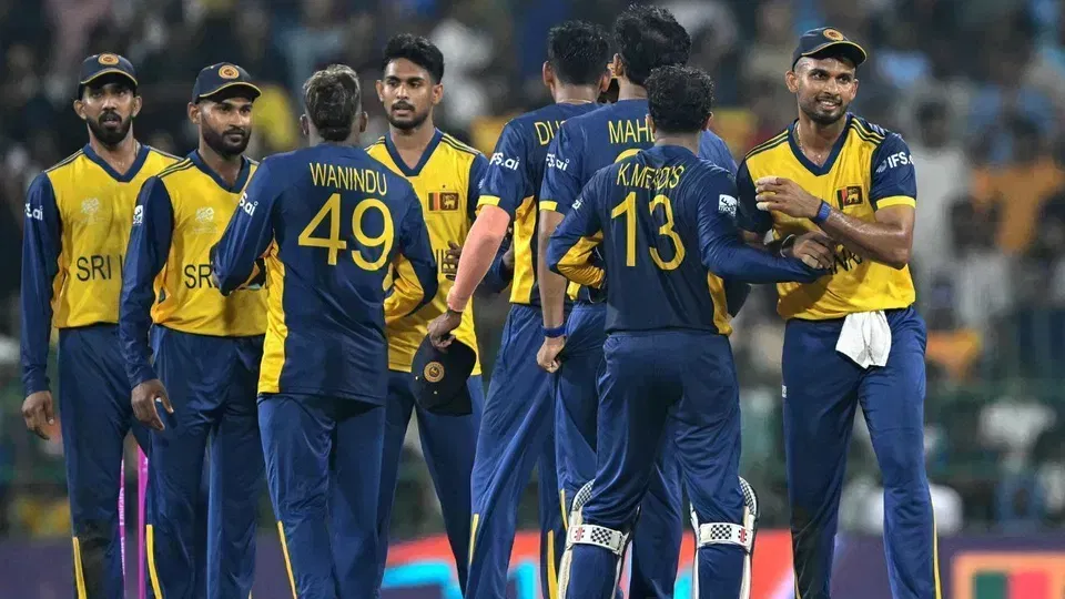 श्रीलंकाई टीम के खिलाड़ी [AFP]